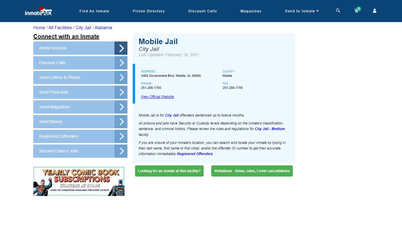 Mobile Jail | Inmate Locator